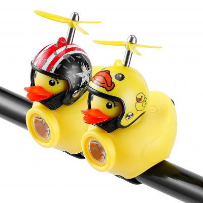 Światło rowerowe + dzwonek kaczka w kasku 130lm 800mAh 6000K 2 wzory ORNO (LT-21)