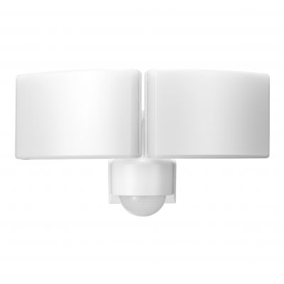 TOS DUO LED 2x20W podwójny naświetlacz ogrodowy z czujnikiem ruchu PIR 2x1600lm IP65 4000K neutralna biel PC biały AD-NL-6603WLR4 ORNO (AD-NL-6603WLR4)