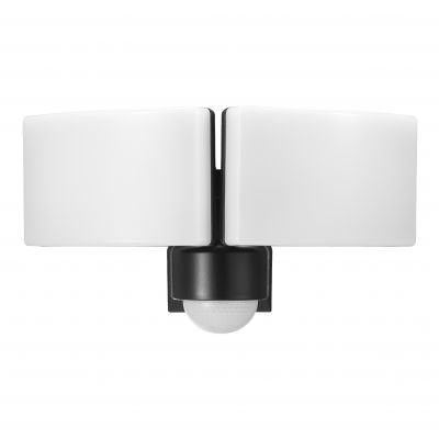 TOS DUO LED 2x20W podwójny naświetlacz ogrodowy z PIR 2x1600lm IP65 4000K neutralna biel  PC czarny AD-NL-6603BLR4 ORNO (AD-NL-6603BLR4)