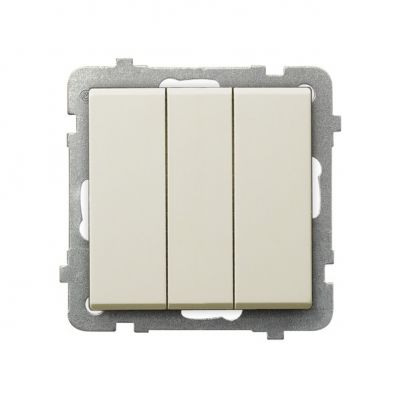 SONATA Łącznik potrójny kolor ecru ŁP-13R/m/27 OSPEL (ŁP-13R/m/27)