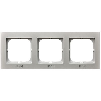 SONATA Ramka potrójna do łączników IP44 kolor srebro mat RH-3R/38 OSPEL (RH-3R/38)