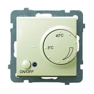 AS Regulator temperatury z czujnikiem napowietrznym kolor ecru RTP-1GN/m/27 OSPEL (RTP-1GN/m/27)