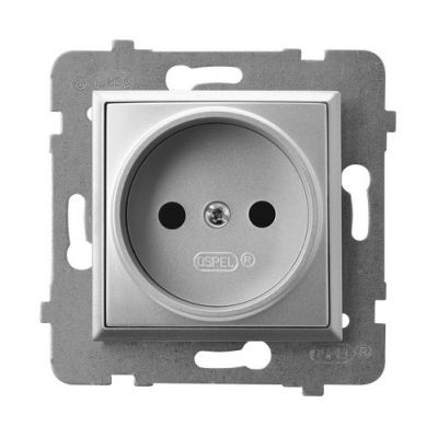 ARIA Gniazdo pojedyncze kolor srebro GP-1U/m/18 OSPEL (GP-1U/m/18)
