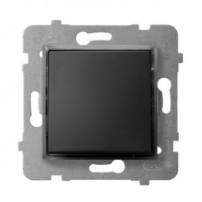 ARIA Łącznik kontrolny z podświetleniem niebieskim kolor czarny metalik ŁP-12US/m/33 OSPEL (ŁP-12US/m/33)