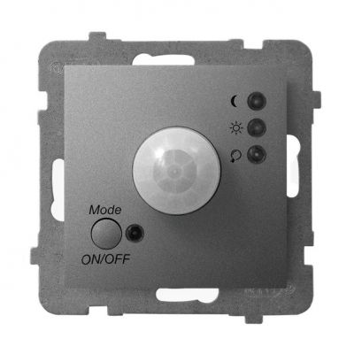 ARIA Elektroniczny czujnik ruchu kolor szary mat ŁP-16U/m/70 OSPEL (ŁP-16U/m/70)