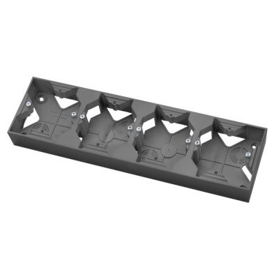 ARIA Puszka instalacyjna poczwórna kolor szary mat PNP-4U/70 OSPEL (PNP-4U/70)