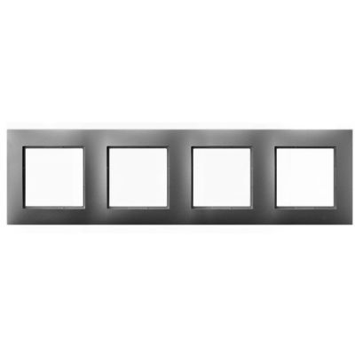 ARIA Ramka poczwórna kolor szary mat R-4U/70 OSPEL (R-4U/70)