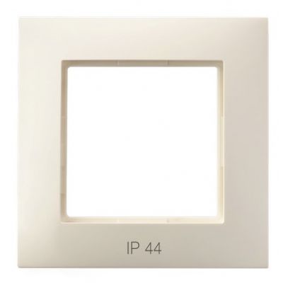 ARIA Ramka pojedyncza do łączników IP44 kolor ecru RH-1U/27 OSPEL (RH-1U/27)