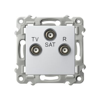 SZAFIR Gniazdo antenowe RTV-SAT końcowe kolor biały GPA-ZS/m/00 OSPEL (GPA-ZS/m/00)