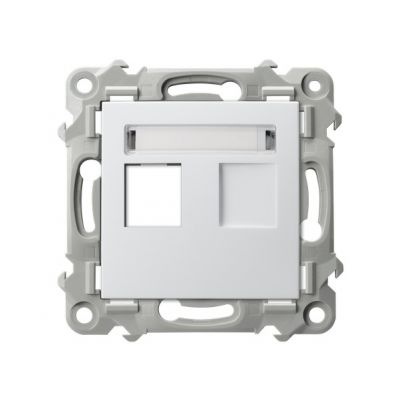 SZAFIR Obudowa gniazda pojedynczego typu Keystone prosta kolor biały GPK-1Z/p/00 OSPEL (GPK-1Z/p/00)