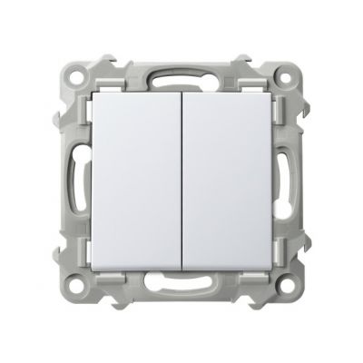 SZAFIR Łącznik podwójny świecznikowy  kolor biały ŁP-2Z/m/00 OSPEL (ŁP-2Z/m/00)