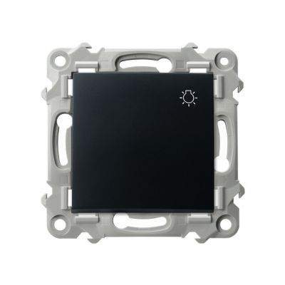 SZAFIR Przycisk zwierny /światło/ kolor czarny metalik ŁP-5Z/m/33 OSPEL (ŁP-5Z/m/33)