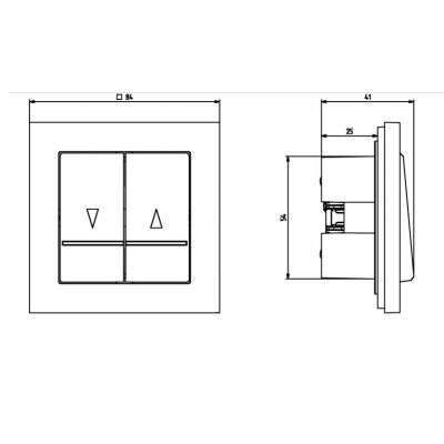 SONATA Łącznik żaluzjowy z blokadą mechaniczną kolor kaszmir ŁP-7RB/m/82 OSPEL (ŁP-7RB/m/82)