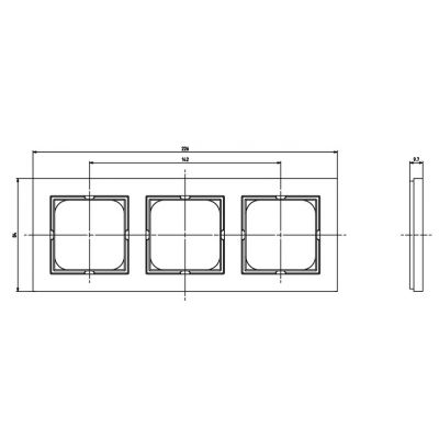 SONATA Ramka podwójna kolor kaszmir R-2R/82 OSPEL (R-2R/82)