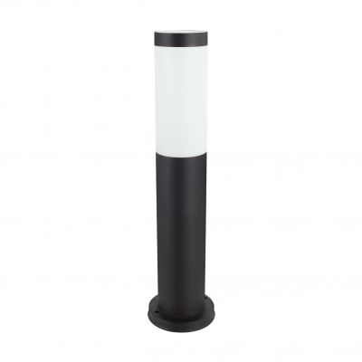 Lampa ogrodowa stojąca słupek czarny okrągły zewnętrzny E27 TUBER IDEUS (04849)