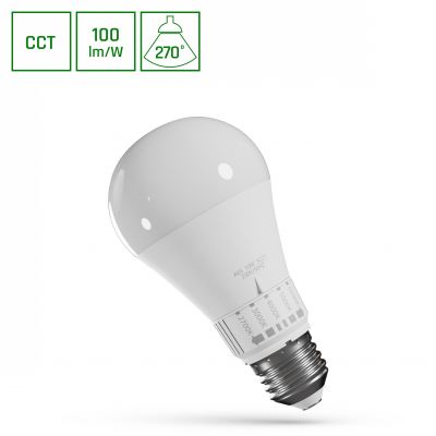 Żarówka LED E27 230V 10W wybór barwy 2700k/3000k/4000k/5000k/6500K (WOJ+14715)