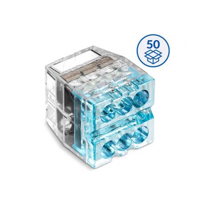 Szybkozłączka wtykowa SCP6 transparentny/niebieski (karton = 50 szt.) (88000003S)