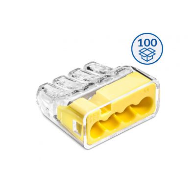 Szybkozłączka wtykowa SCP4 transparentny/żółty (karton = 100 szt.) (88000004S)