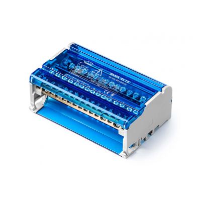 Czterobiegunowy modułowy blok rozdzielczy ShNK 4x15 szary (85144002)