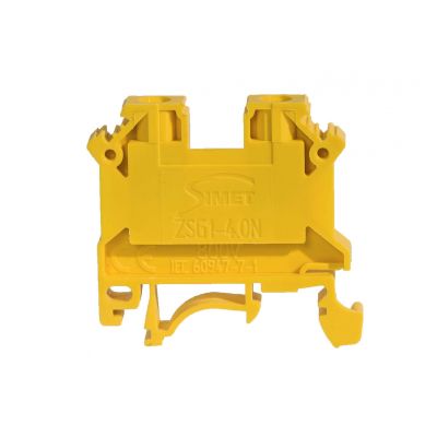 Złączka szynowa gwintowa ZSG1-4.0Nz żółty SIMET (11321314)