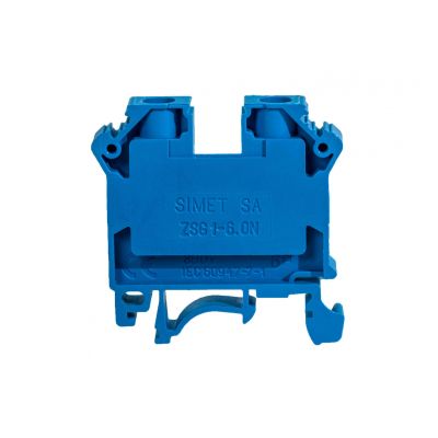 Złączka szynowa gwintowa ZSG1-6.0Nn niebieski SIMET (11421313)