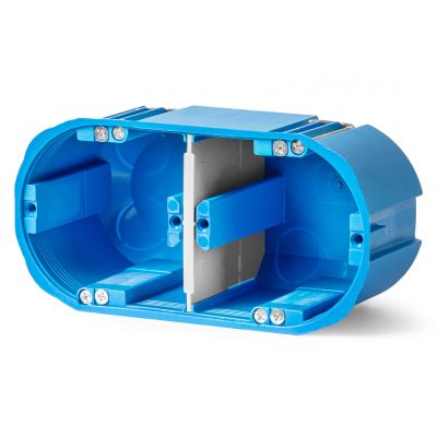 Puszka do pustych ścian P2x60D MULTIBOX 2 niebieski SIMET (32092203)