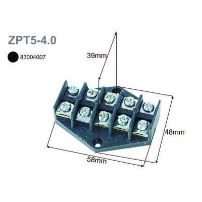 Płytka odgałęźna ZPT5-4.0 czarny SIMET (83004007)
