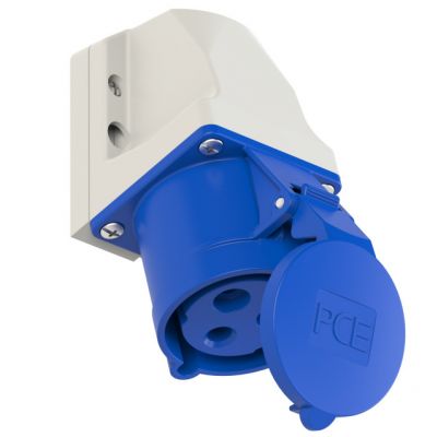 GNIAZDO STAŁE, obudowa mała 32A 230V 2P+Z mała obudowa 123-6k PCE (123-6k)