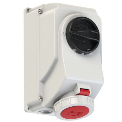 GNIAZDO Z WYŁĄCZNIKIEM 0-1 DUŻE BLOKADA MECHANICZNA 16A 400V 3P+Z+N IP 67 75152-6 PCE (75152-6)