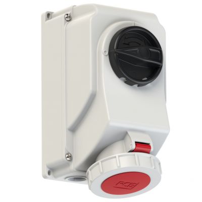 GNIAZDO Z WYŁĄCZNIKIEM 0-1 DUŻE BLOKADA MECHANICZNA 32A 400V 3P+Z+N IP67 75252-6 PCE (75252-6)
