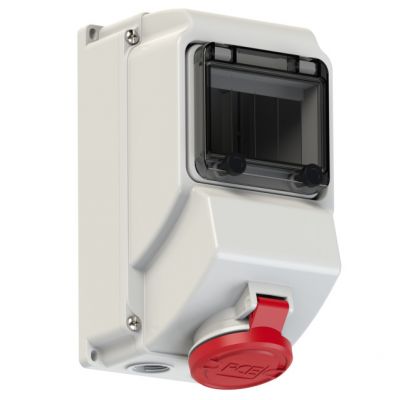 GNIAZDO Z MIEJSCEM NA WYŁĄCZNIK NA SZYNĘ DIN TH 35 16A 400V 3P+Z IP44 75143-6 PCE (75143-6)