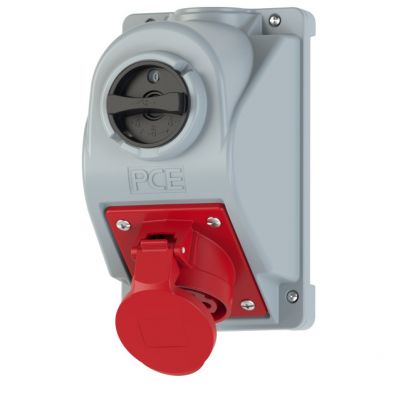 GNIAZDO Z WYŁĄCZNIKIEM COMBO-POL 32A 400V 3P+Z+N, wył. 0-1 96062540W PCE (96062540W)