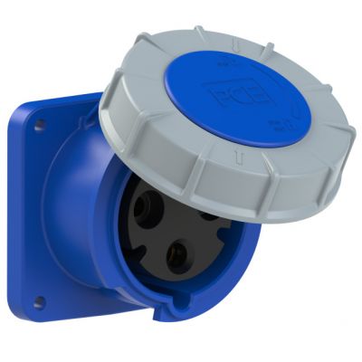 GNIAZDO TABLICOWE PROSTE POWER TWIST IP67 63A 230V 2P+Z 100x100mm 333-6 PCE (333-6)