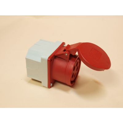 GNIAZDO TABLICOWE PROSTE Z PUSZKĄ PODTYNKOWĄ 32A 400V 3P+Z+N IP44 PCE (325-6p)