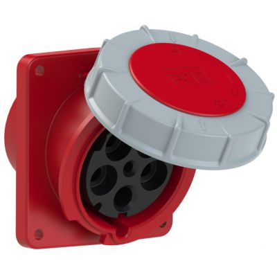 GNIAZDO TABLICOWE SKOŚNE POWER TWIST 125A 400V 3P+Z+N 120x130mm 445-6 PCE (445-6)
