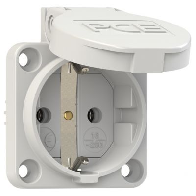 GNIAZGO SCHUKO 16A 3P 230V SZARE PCE (105-0G)