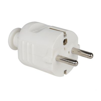 WTYCZKA JEDNOFAZOWA Z TWORZYWA 10/16A 2P+Z typ „Uni-Schuko” biała 08266 PCE (08266)