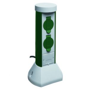 SŁUPEK OGRODOWY Z TWORZYWA 2 x GS 16A 3p 230V, IP44 2mb OWY 3x1mm2 077768200021 PCE (077768200021)