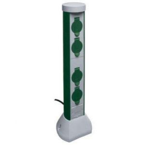 SŁUPEK OGRODOWY Z TWORZYWA 4 x GS 16A 3p 230V, IP44 2mb OWY 3x1mm2 077768400021 PCE (077768400021)