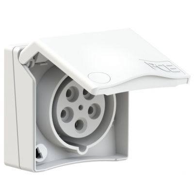 GNIAZDO ZABUDOWANE SERIA DESIGN IP44 gniazdo tablicowe 16A 3P+Z+N 400V 845-6v PCE (845-6v)