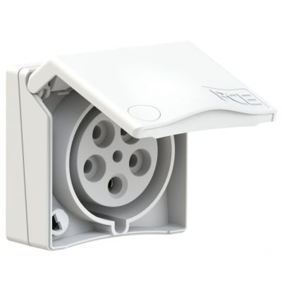 GNIAZDO ZABUDOWANE SERIA DESIGN IP44 gniazdo tablicowe 32A 3P+Z+N 400V 855-6v PCE (855-6v)