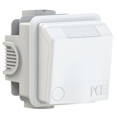 GNIAZDO ZABUDOWANE SERIA DESIGN IP44 gniazdo podtynkowe przelotowe 16A 3P+Z+N 400V 885-6v PCE (885-6v)