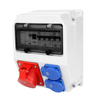 ROZDZIELNICA STACJONARNA Z TWORZYWA TYP „LUBLIN” 9M Wejście M32 - wyjście 32/5 2xGS bez zabezpieczeń 9035004W PCE (9035004W)