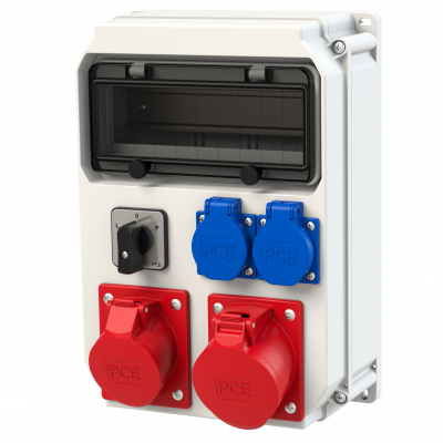 ROZDZIELNICA Z TWORZYWA SERIA ECOLINE Stacjonarna 32/5 16/5 2GS R.L-0-P bez zabezpieczeń PCE (90EKO011)