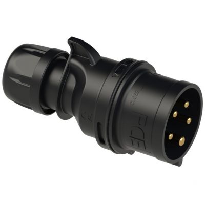 WTYCZKA PRZENOŚNA SHARK 16A 3P+Z+N 400V 50/60Hz 6H IP44 SERIA MIDNIGHT PCE (015-6x)