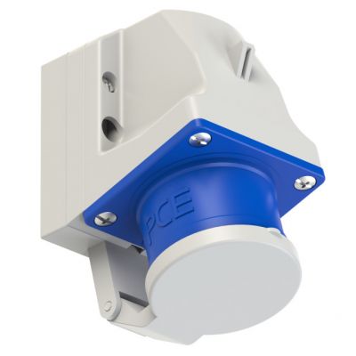 WTYCZKA ODB.16A 5P 9H IP44 Z KLAPKĄ PCE (515-9D)