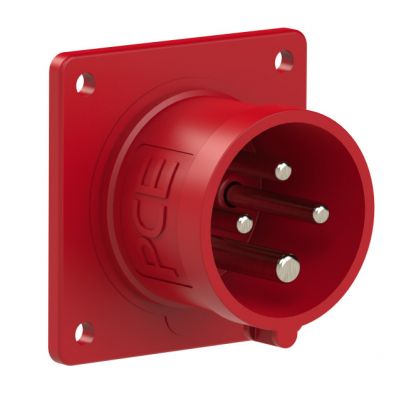 WTYCZKA TABLICOWA 16A 4P 6H IP44 STYKI NIKLOWANE PCE (614-6V)