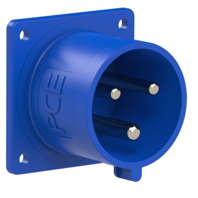 WTYCZKA TABLICOWA 32A 3P 6H IP44 STYKI NIKLOWANE PCE (623-6V)