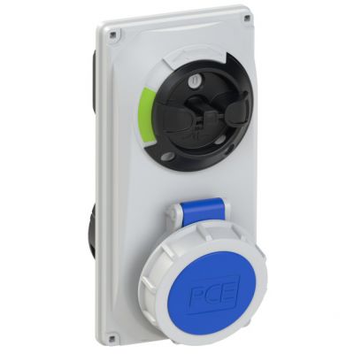 Gniazdo tablicowe z wyłącznikiem 16A 2P+Z 230V 50/60Hz 6h IP67 60132-6 PCE (60132-6)