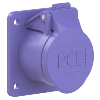 GNIAZDO TABLICOWE PROSTE 16A 2P 24V 50/60Hz IP44/54 (KOŁNIERZ 60X70, ROZSTAW OTWORÓW 47X53), STYKI N PCE (362f8v)
